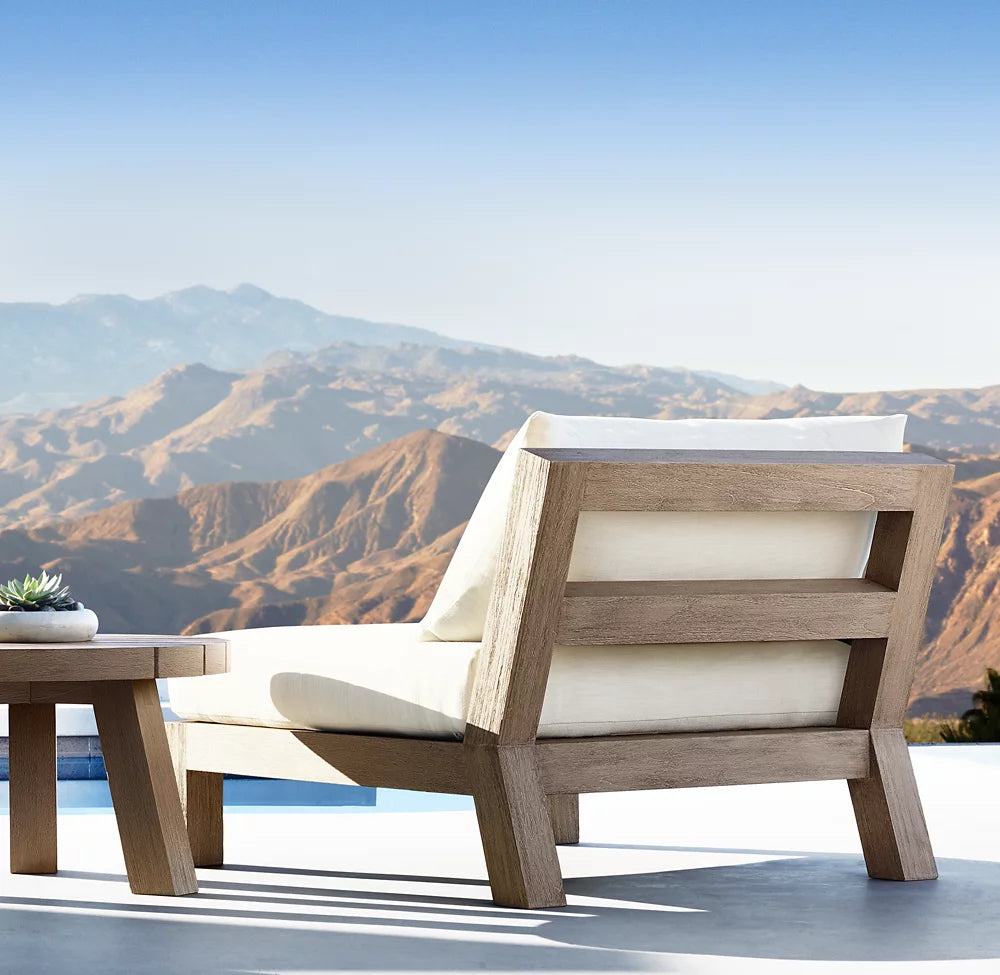 RH Merida Teak Modular Lounge Chair