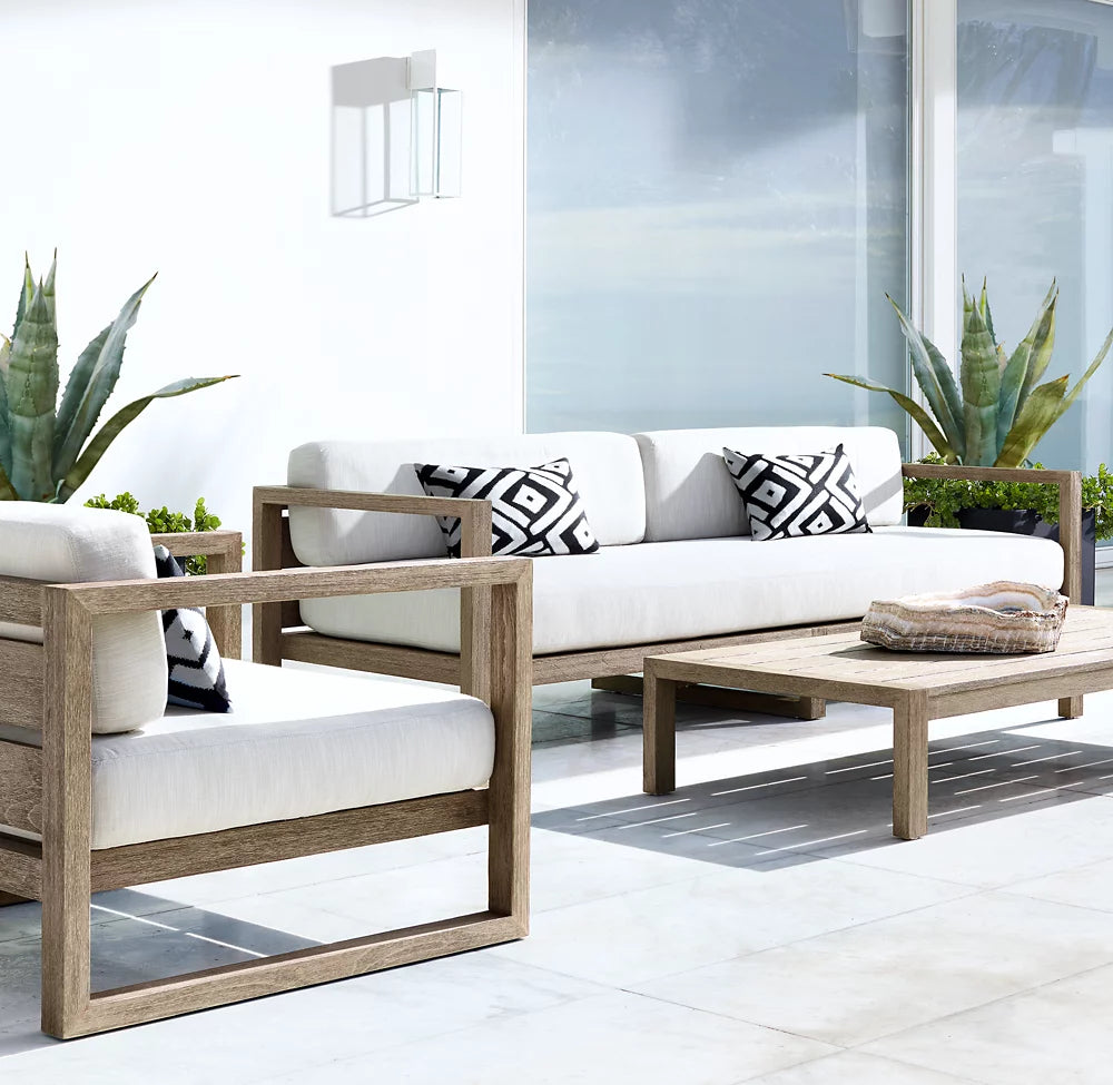 RH Aegean Rectangular Coffee Table
