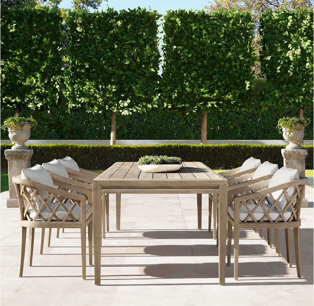RH Greystone Rectangular Dining Table