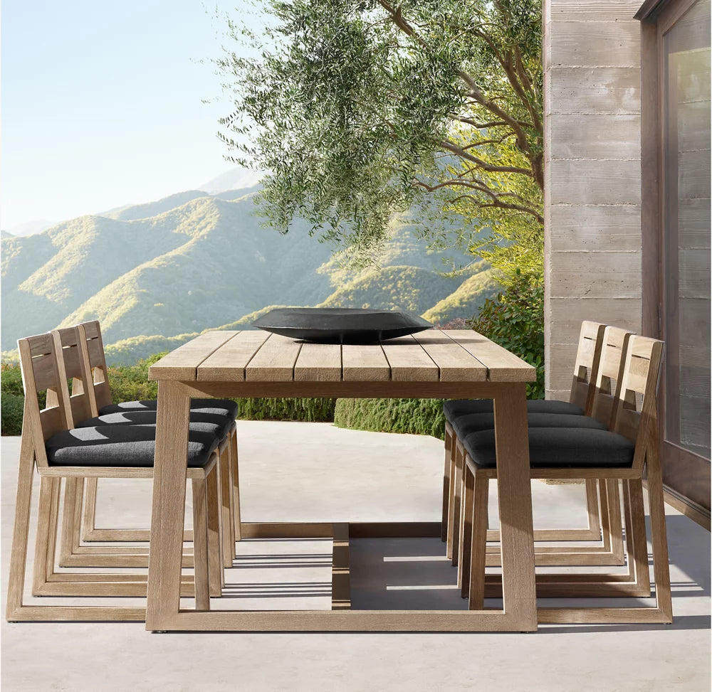 RH Sebastian Teak Dining Table