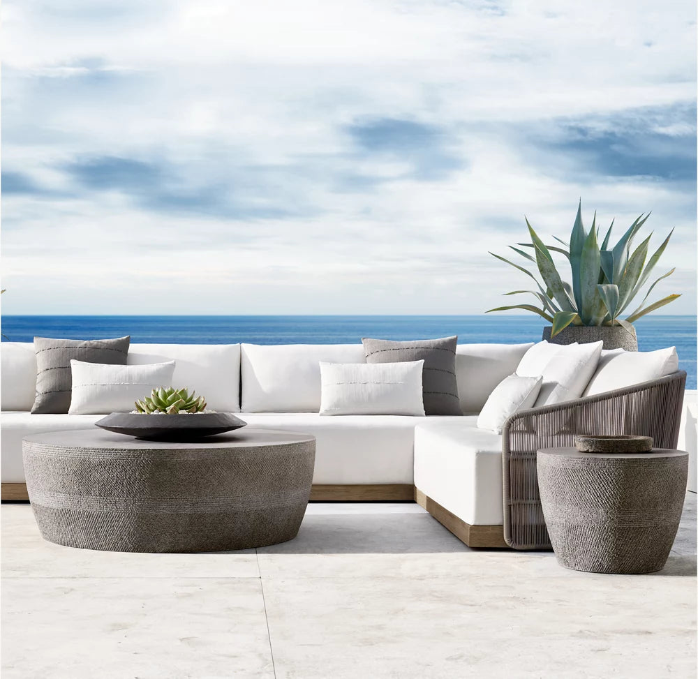 RH Vetro Round Side Table