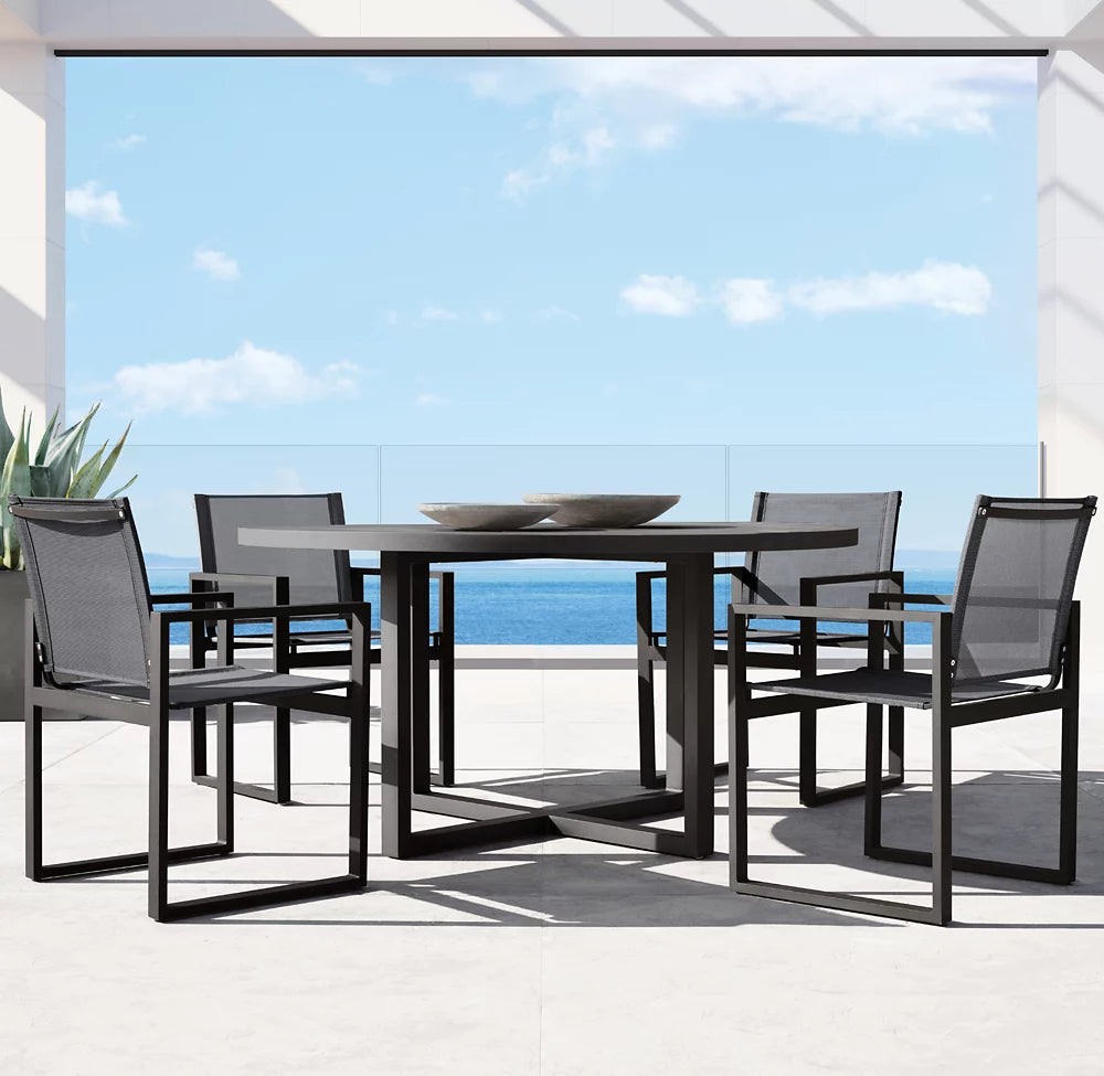 RH Aegean Round Dining Table