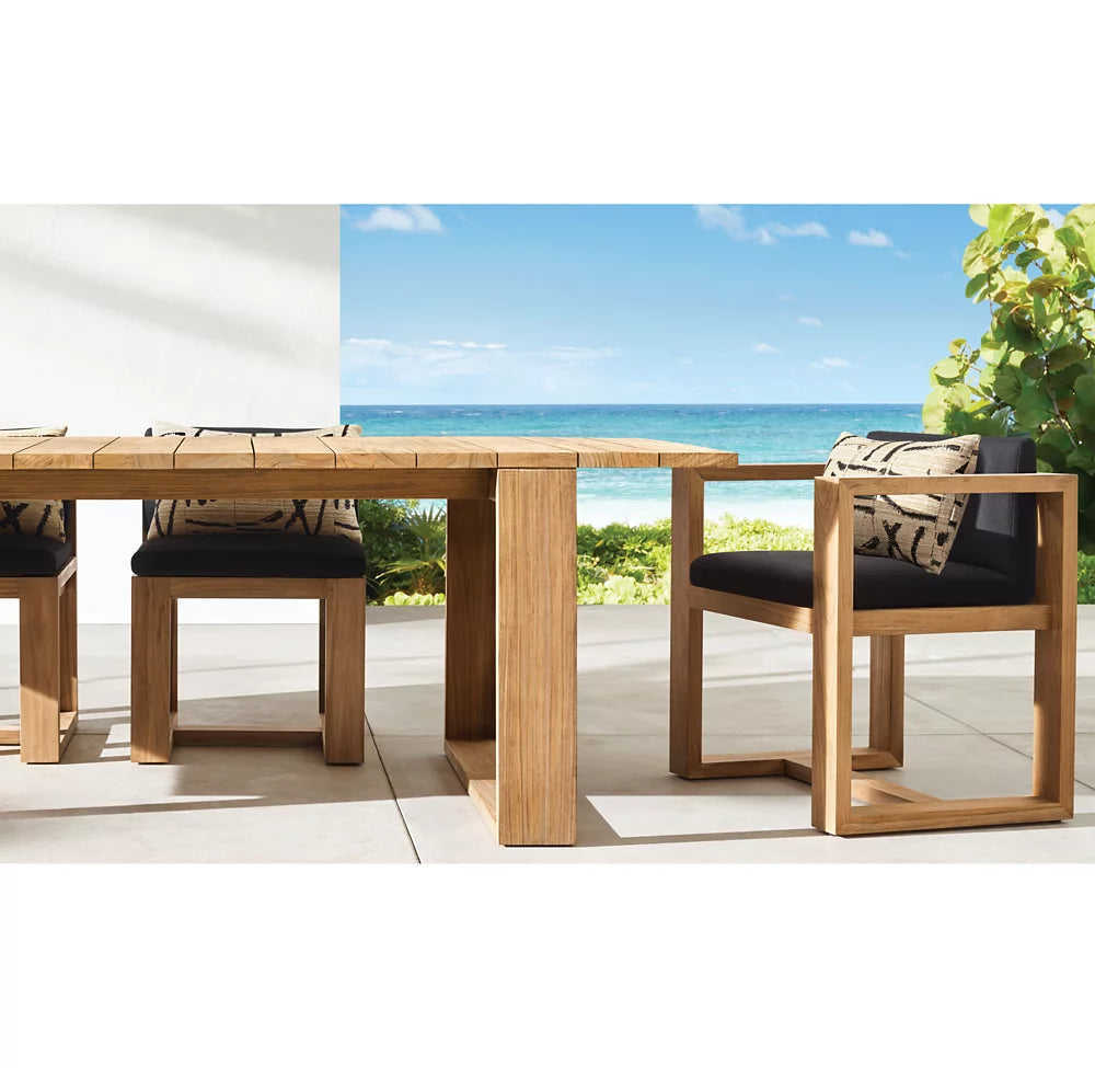 RH Bahia Teak Rectangular Dining Table