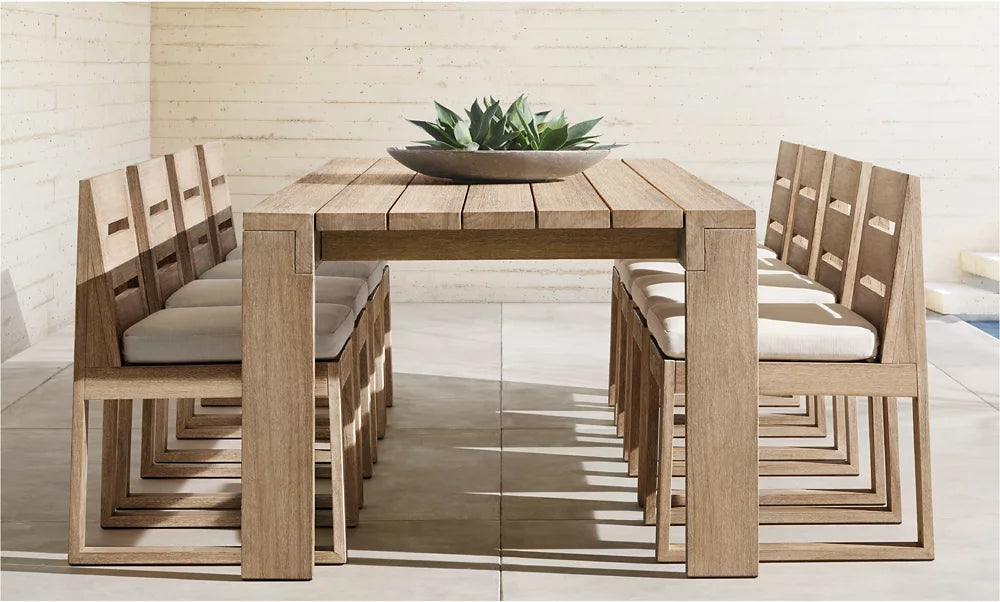 RH Tropea Teak Rectangular Dining Table