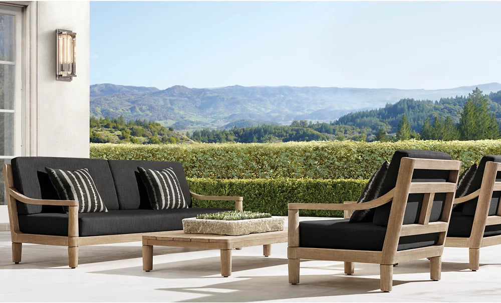 RH Miramar Rectangular Coffee Table