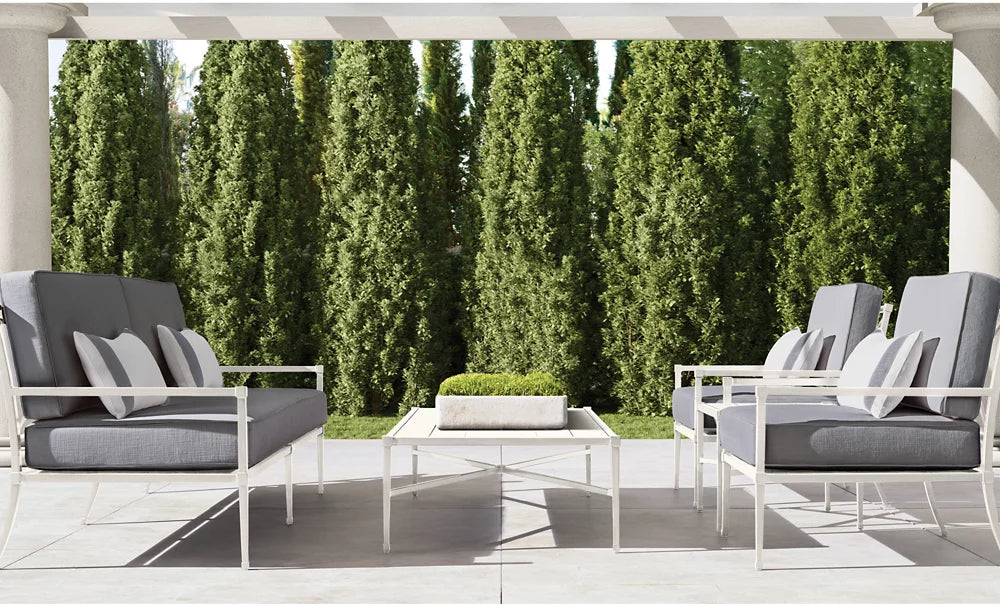 RH Trousdale Cast Aluminum Lounge Chair