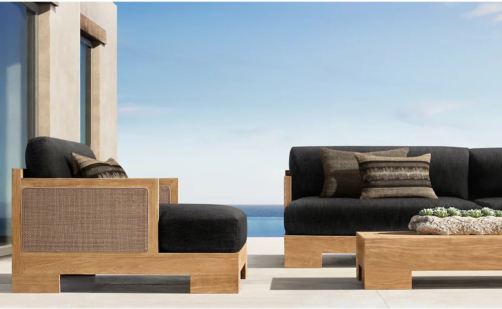 RH Ubud Rectangular Coffee Table