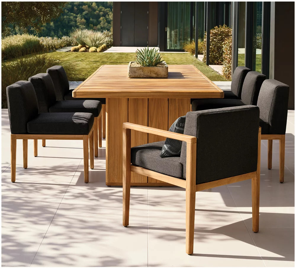 RH Santos Rectangular Dining Table