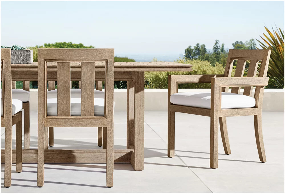 RH Costa Teak Rectangular Dining Table