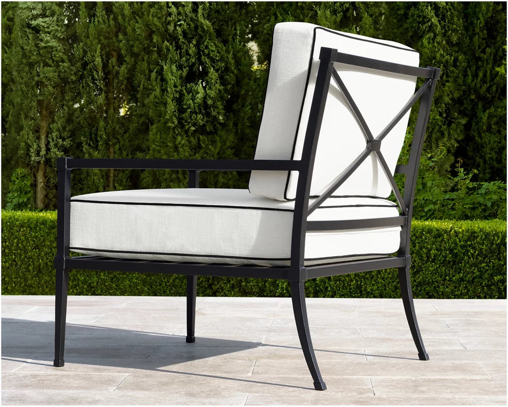 RH Trousdale Cast Aluminum Square Side Table