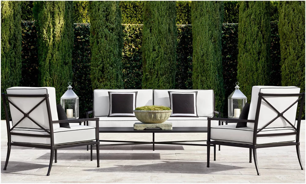 RH Trousdale Cast Aluminum Square Side Table