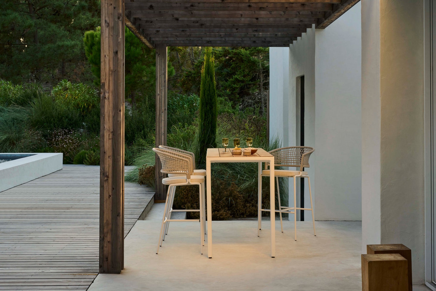 Tribu Ctr Outdoor Bar Chair