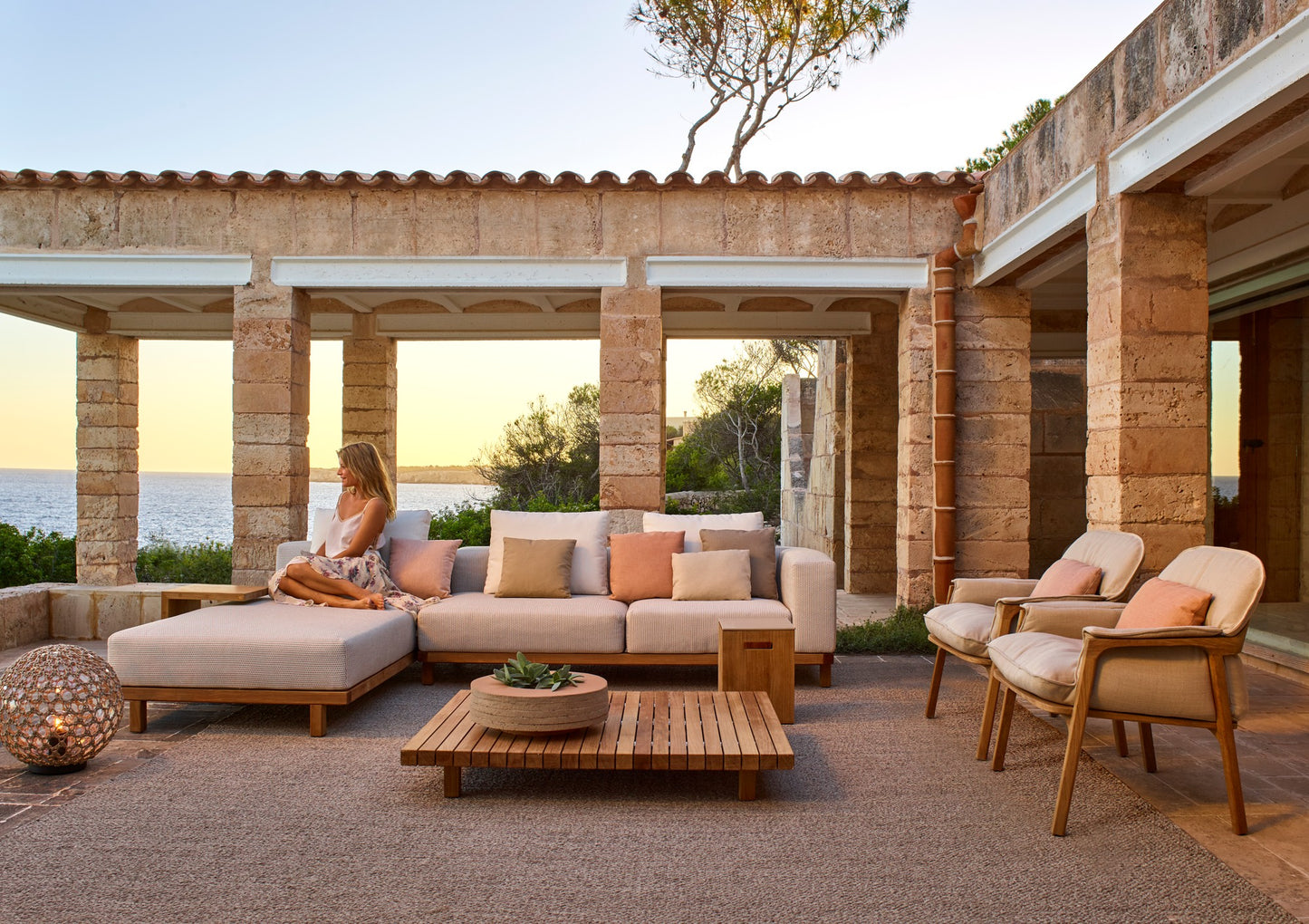Tribu Vis À Vis Outdoor Chaise Longues