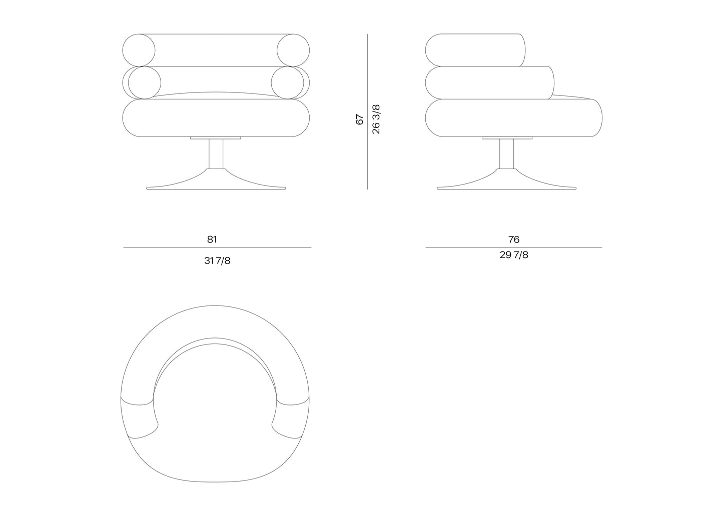 Visionnaire Voluptas Armchair