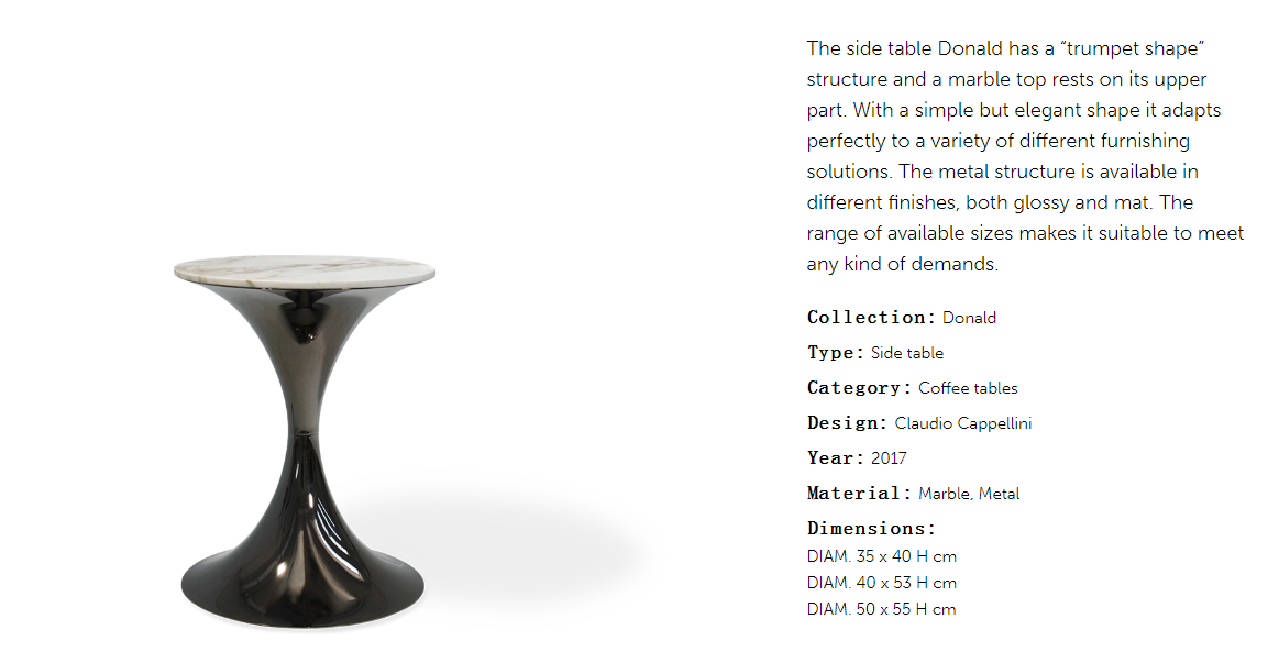 Cornelio Cappellini Donald-2 Side Table