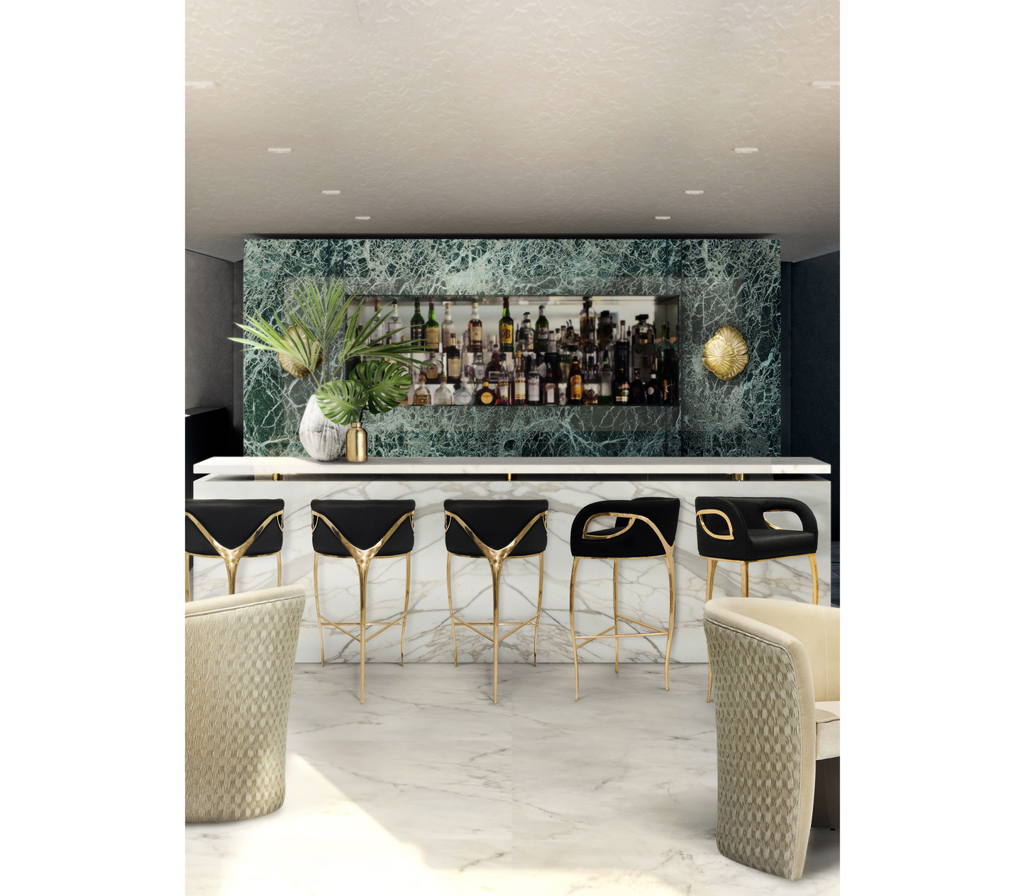 Boca Do Lobo Chandra Bar Chair