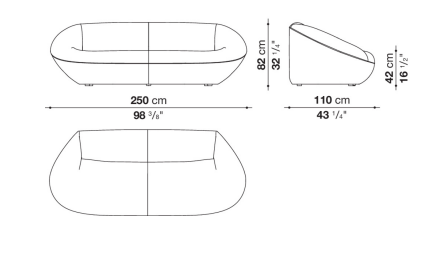 B&B Tortello Sofa