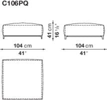 B&B Michel Club Sofa