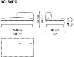 B&B Michel Club Sofa