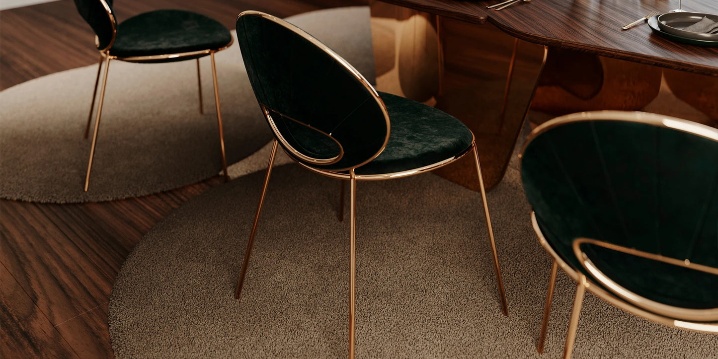 Alma De Luce Black Pearl Dining Chair