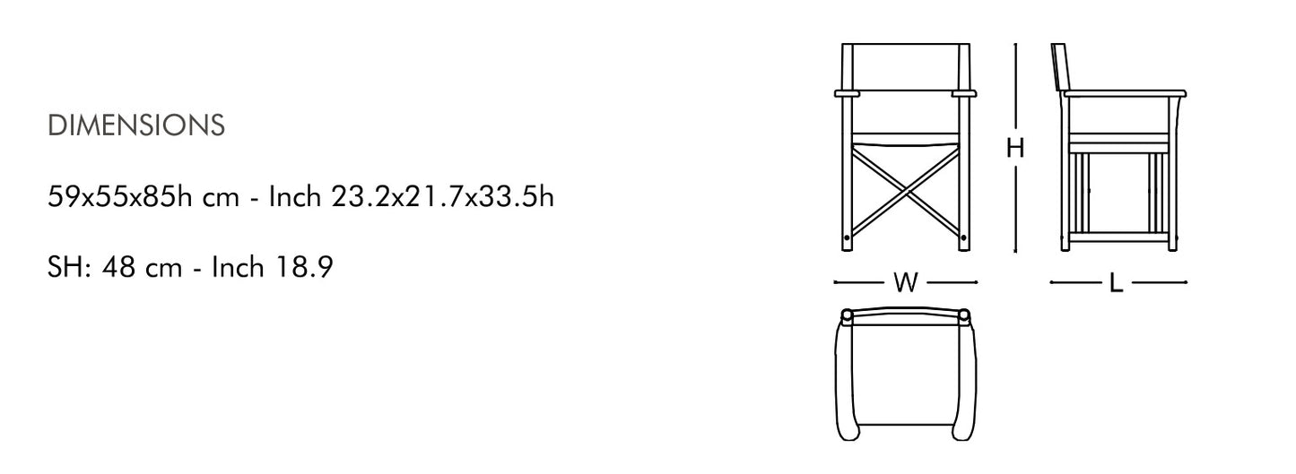Armani Dustin Director'S Dining Chair