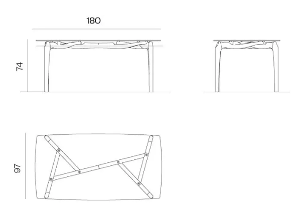 Bd Barcelona Carlina Dining Table