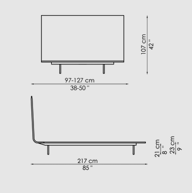 Bonaldo Thin Single Bed