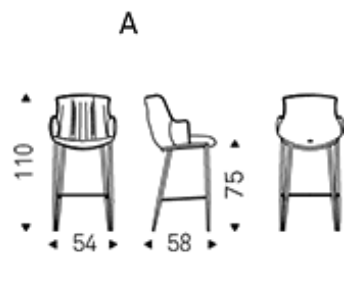 Cattelan Rihanna Ml 2 Bar Chair