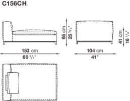 B&B Michel Club Sofa