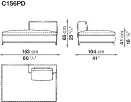 B&B Michel Club Sofa