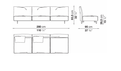 B&B Dambo Sofa