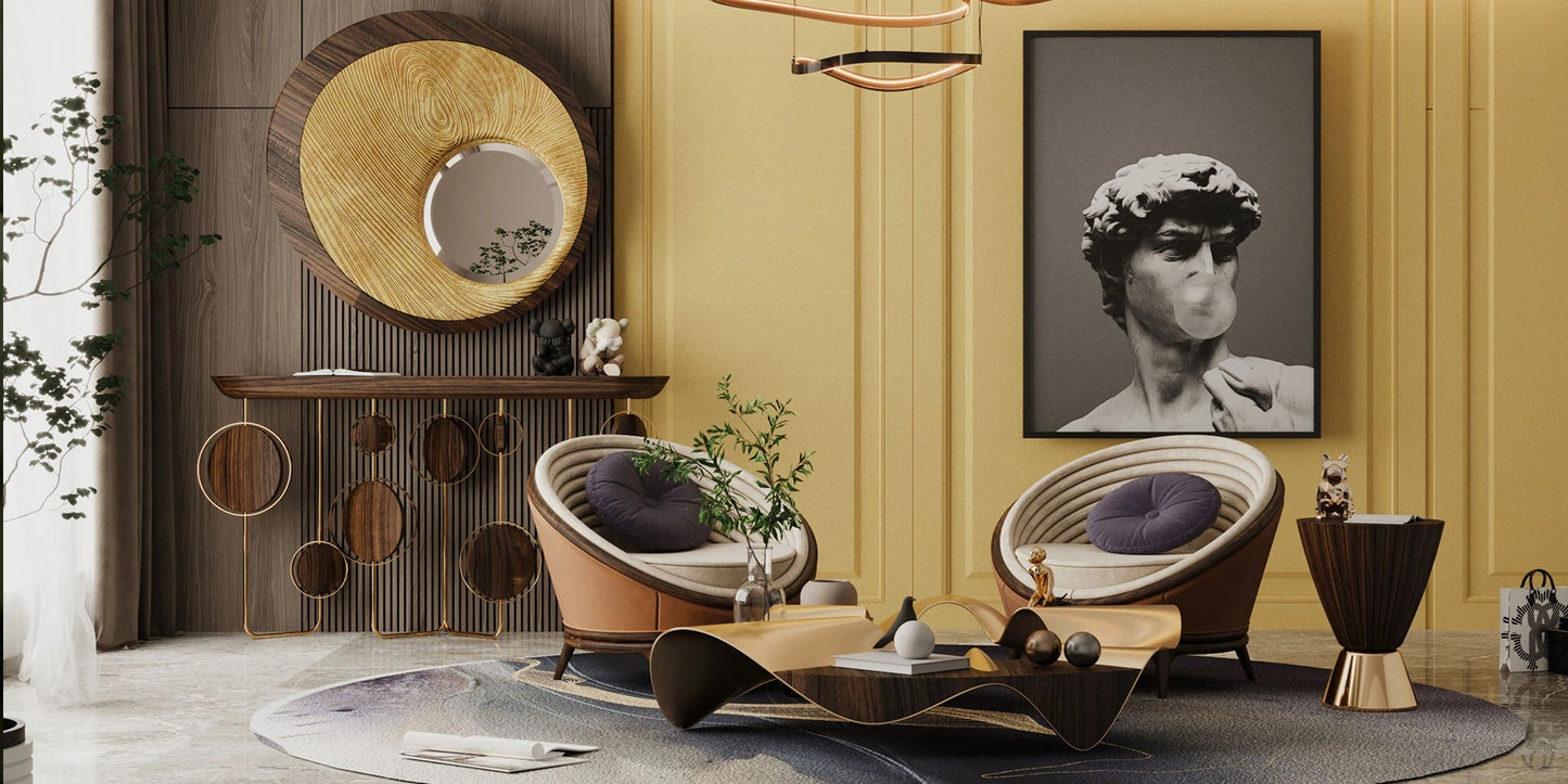 Alma De Luce Fairy Circle Console Table