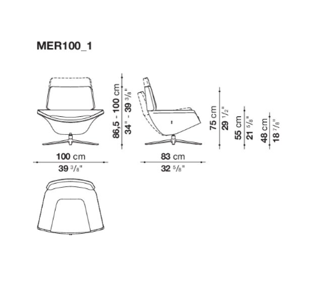 B&B Metropolitan Relax Leisure Chair