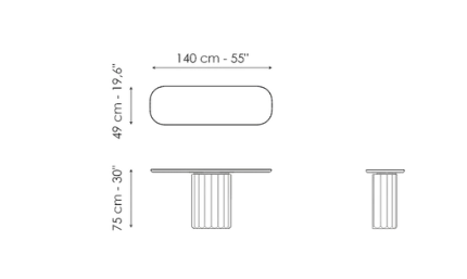 Bonaldo Dorian Console Table