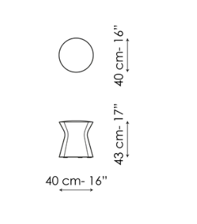 Bonaldo Clessidra Stool