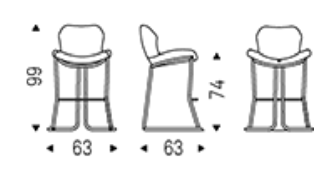 Cattelan Rachel Bar Chair