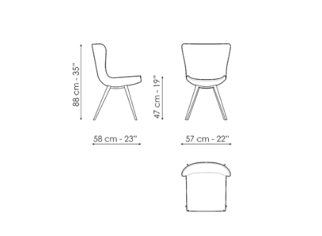 Bonaldo Colibrì Dining Chair