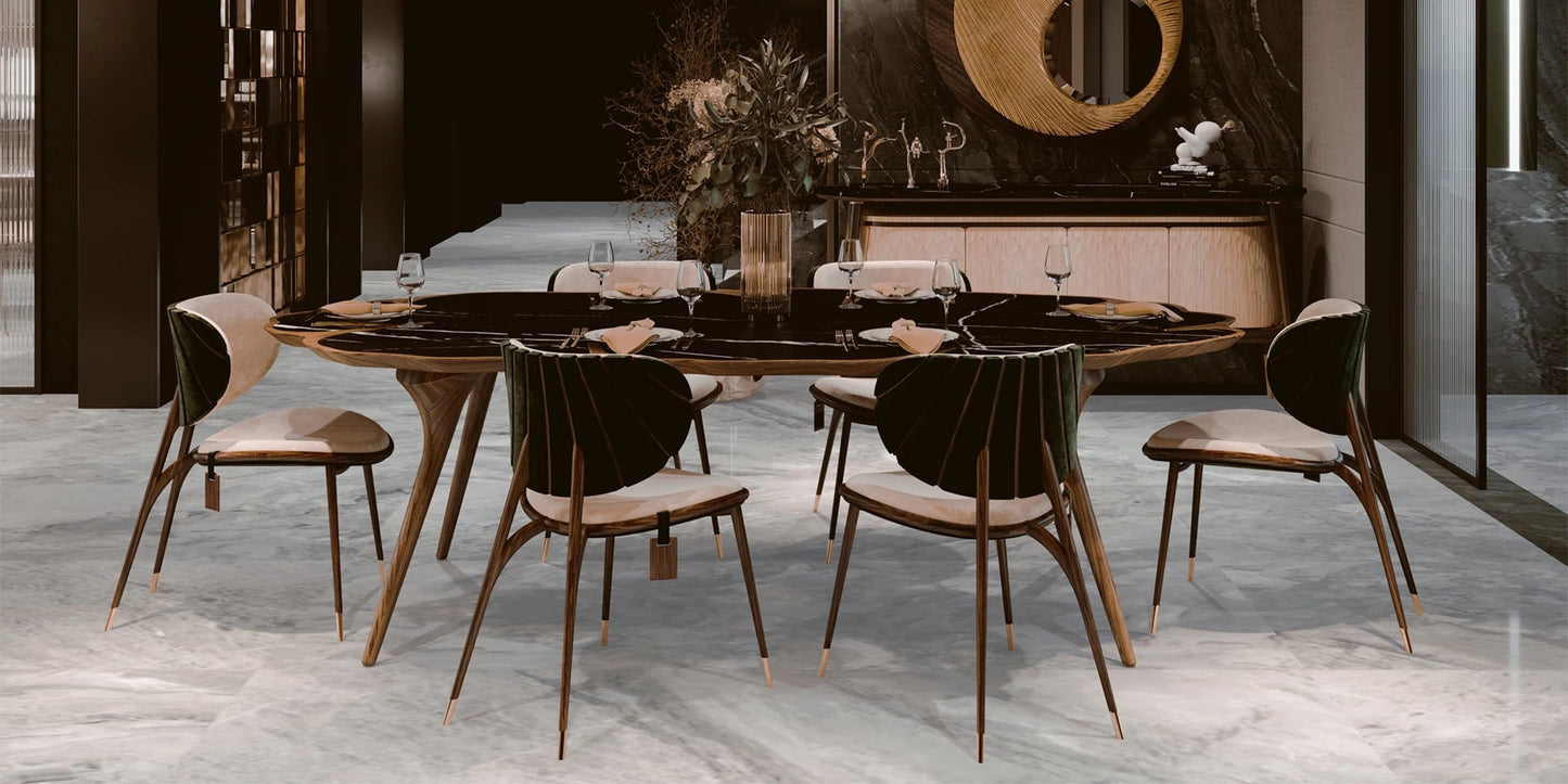 Alma De Luce Uchiwa Dining Chair
