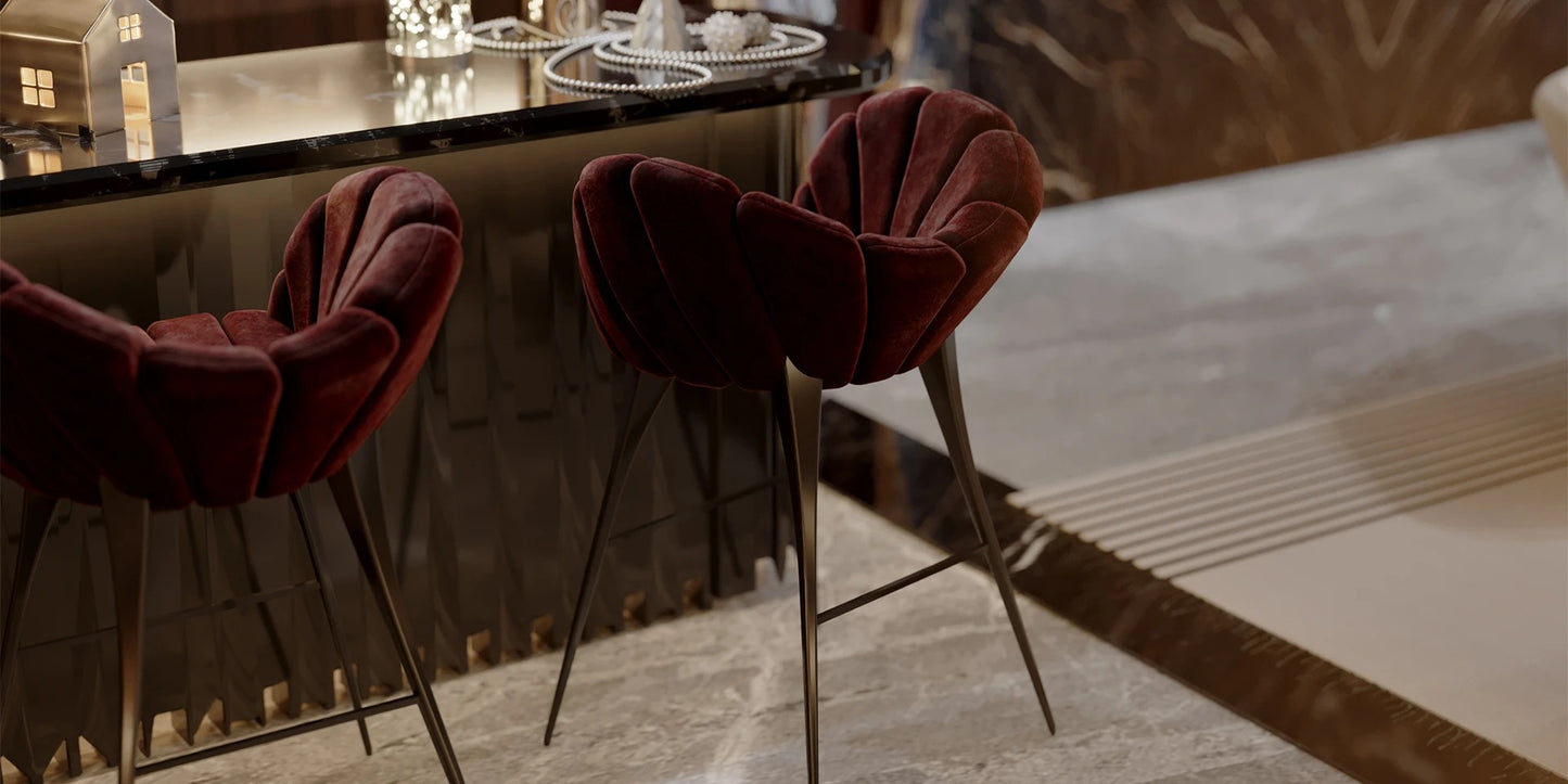 Alma De Luce Amasunzu Bar Chair