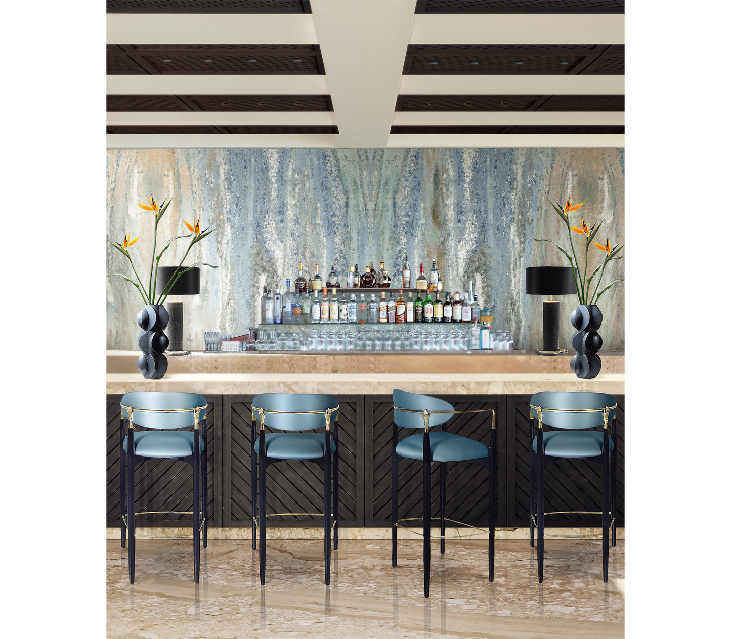 Boca Do Lobo Nahéma Bar Chair