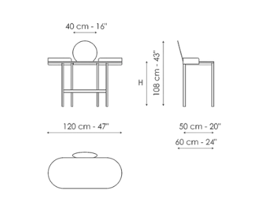Bonaldo Asia Writing Table