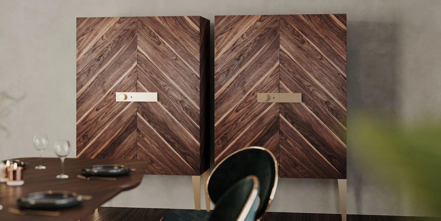 Alma De Luce Haussmann Wine Cabinet