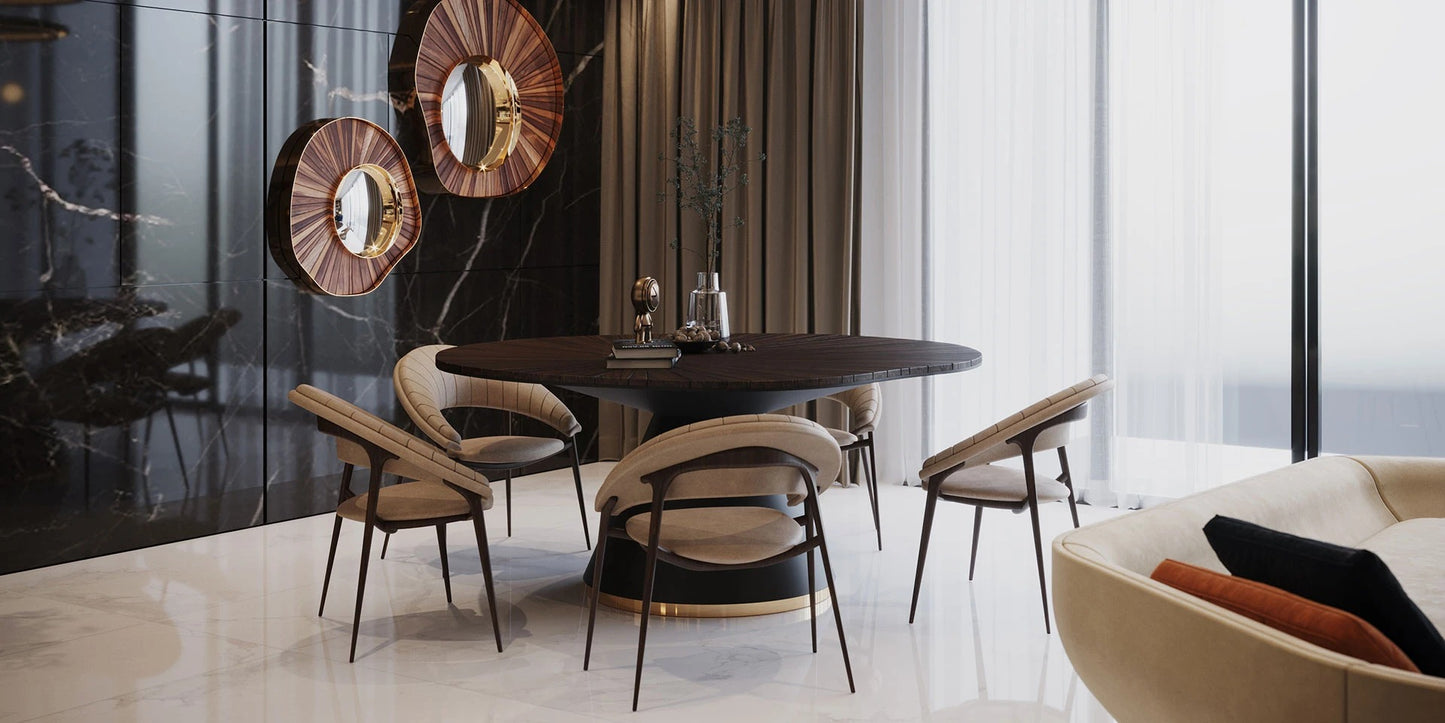 Alma De Luce Darvaza Dining Table