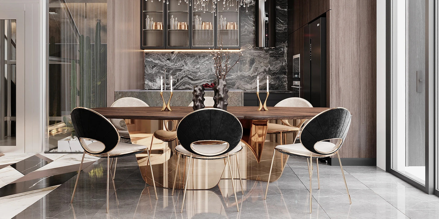 Alma De Luce Rusak Dining Table
