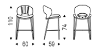 Cattelan Miranda Bar Chair