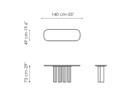 Bonaldo Geometric Console Table