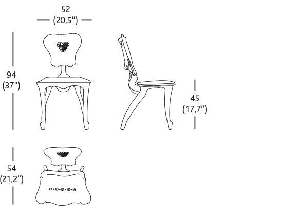 Bd Barcelona Calvet-B Dining Chair