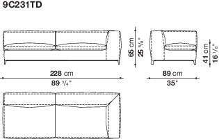 B&B Michel Club Sofa