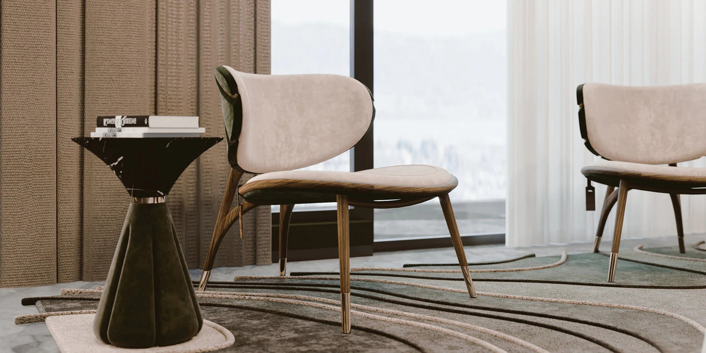 Alma De Luce Uchiwa Dining Chair