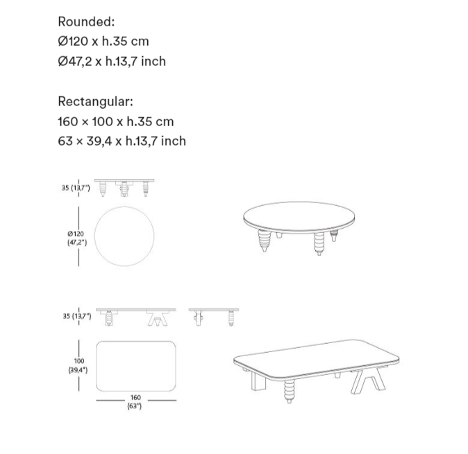 Bd Barcelona Multileg Coffee Table